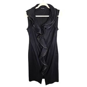 Samuel Dong Ruffle Front Dress Cocktail Party Whimsigoth Fairy Grunge Classic M